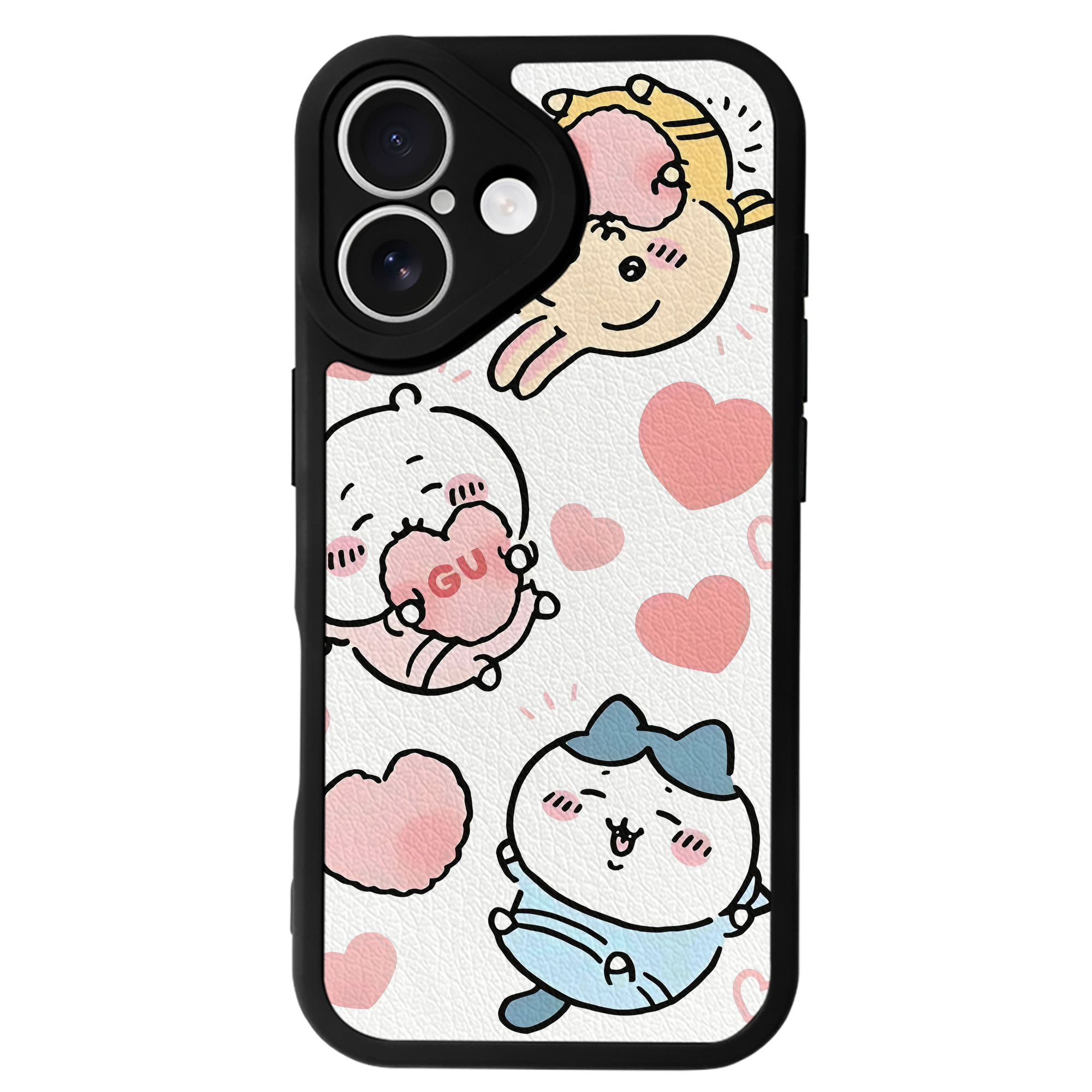 （画像用） ちいかわ Chii-kawa 【iPhone 16シリーズ対応】シリコンスマホケース（レザー調） 材質：シリコン